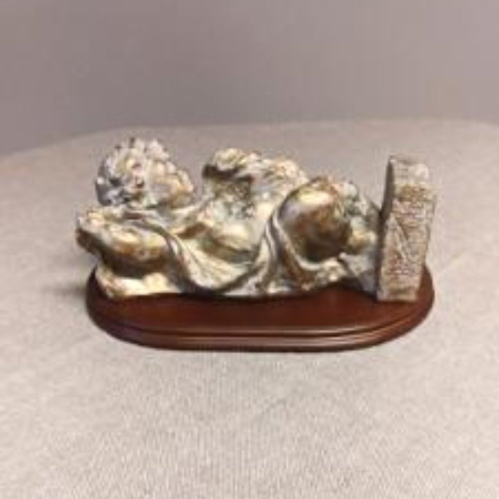 Vintage Antique Gold Cherub Figurine - Picture 2 of 3
